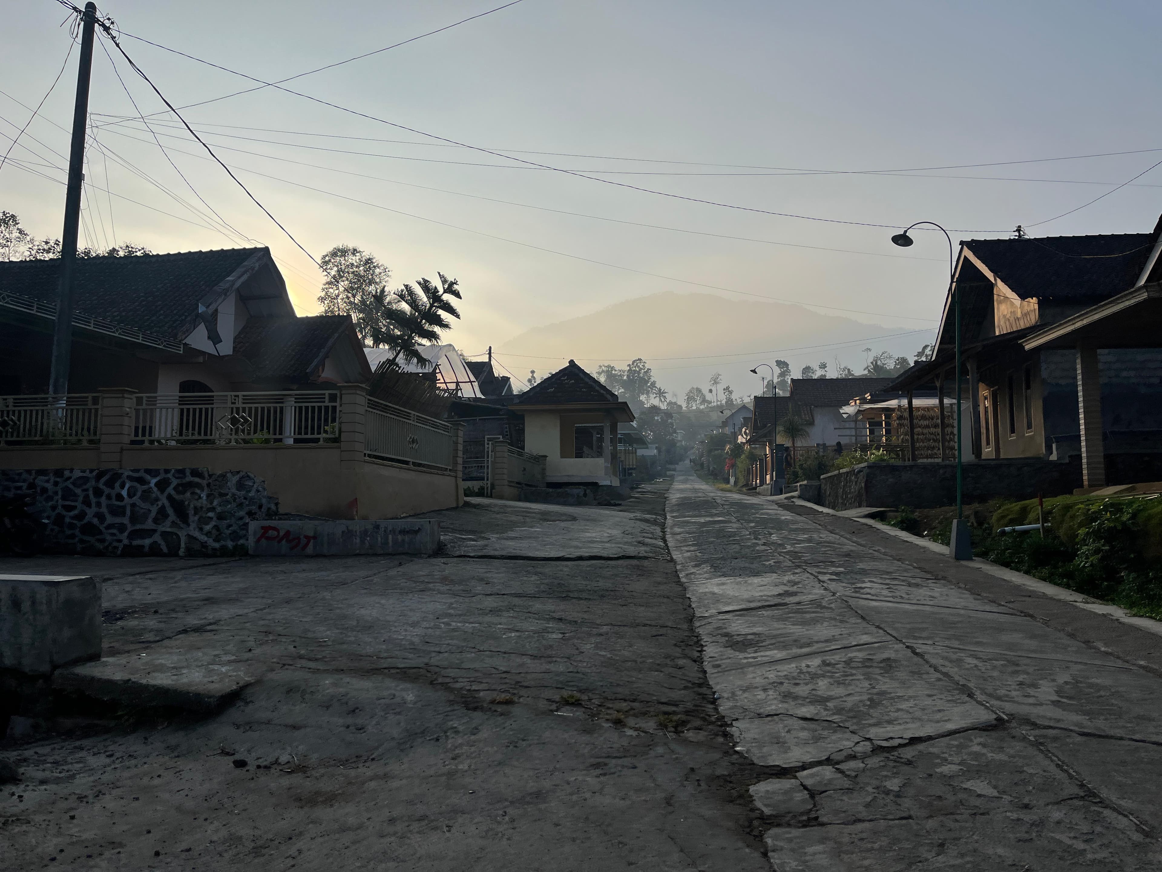 Indonesian Village Scene
